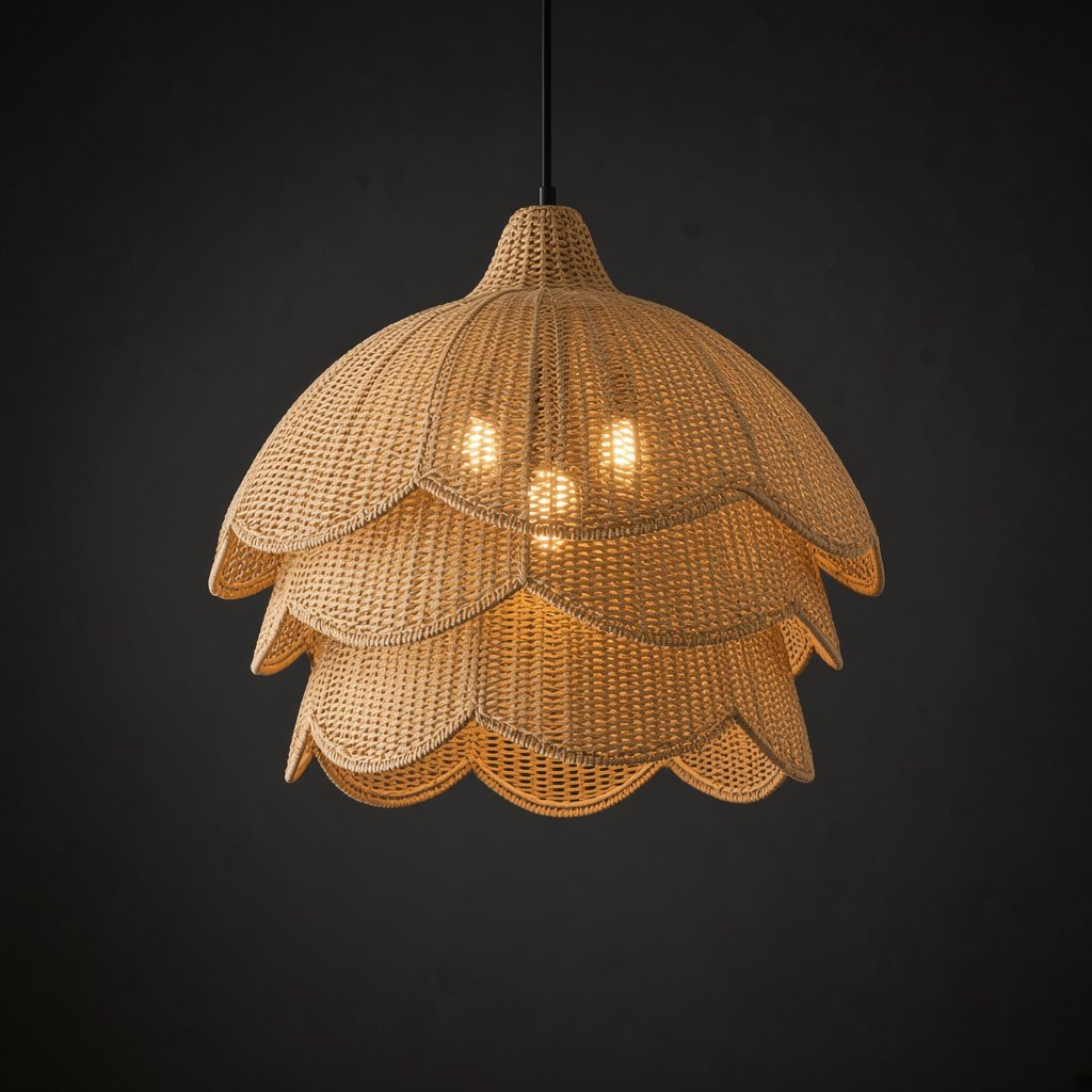 ILEN Rattan Tier Pendant