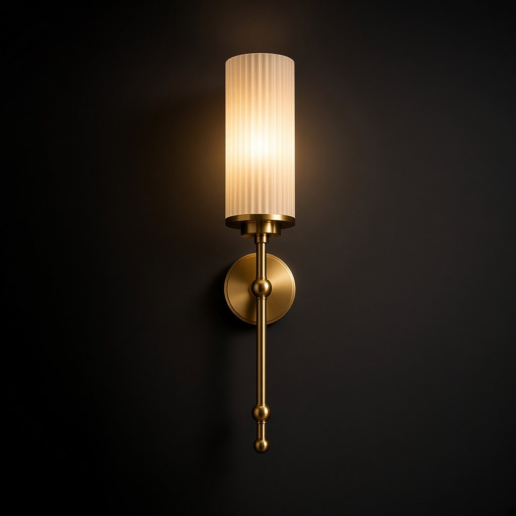 ILEN Flute Brass Wall Light