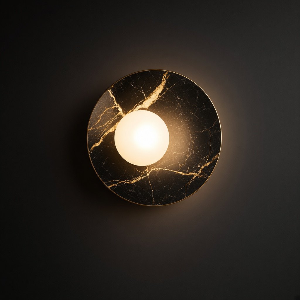 ILEN Marble Orb Wall Light